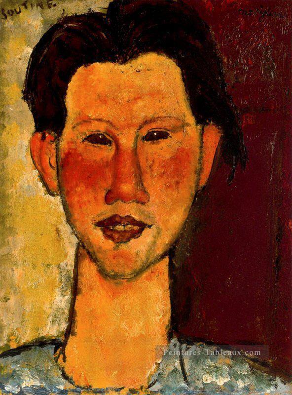 portrait de chaim soutine 1915 Amedeo Modigliani Peintures à l'huile